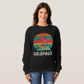 Galapagos Souvenir Flamingo Surfing Trui (Voorkant volledig)
