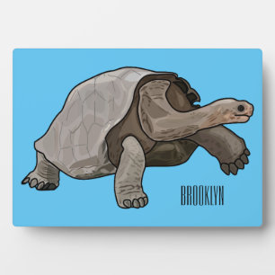 Galapagos tortoise cartoon fotoplaat