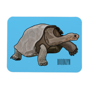 Galapagos tortoise cartoon magneet