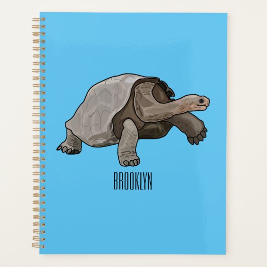 Galapagos tortoise cartoon planner (Voorkant)
