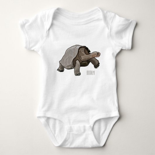 Galapagos tortoise cartoon romper (Voorkant)