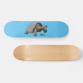Galapagos tortoise cartoon skateboard (Horizontaal)