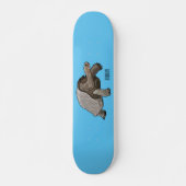 Galapagos tortoise cartoon skateboard (Voorkant)