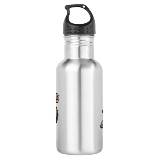 Galapagos tortoise cartoon waterfles  (Achterkant)