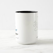 Galápagos Vogelbevestiging Two-Tone Coffee Mok (Midden)