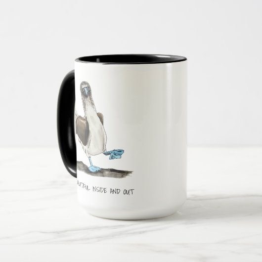 Galápagos Vogelbevestiging Two-Tone Coffee Mok (Voorkant links)