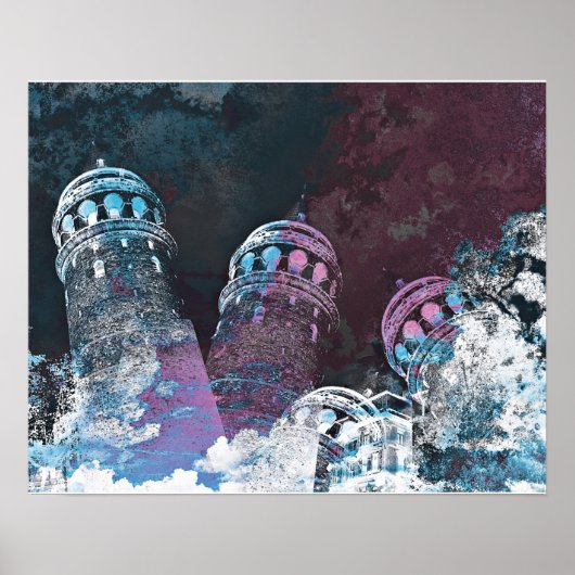 Galata-toren Poster (Voorkant)