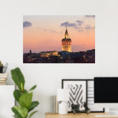 Galata Tower, Istanbul Poster (Thuiskantoor)