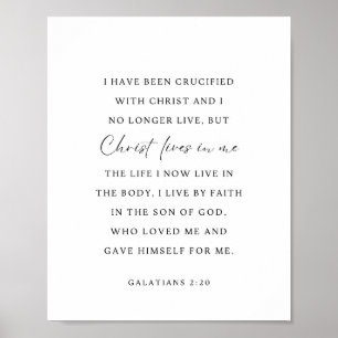 Galaten 2:20 Christus leeft in mij Poster