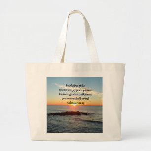 GALATEN 5 VRUCHTEN VAN DE GEEST GROTE TOTE BAG