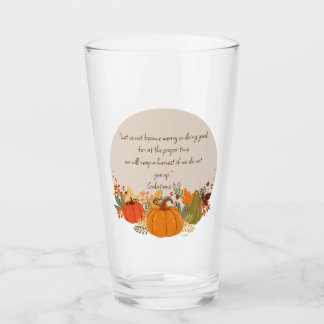 Galaten 6:9 Oogst Herfst Herfst dankbaar pompoen Glas