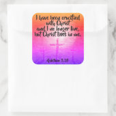 Galates 2:20 Stickers Bible chrétienne (Sac)