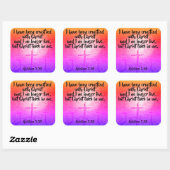 Galates 2:20 Stickers Bible chrétienne (Feuille)