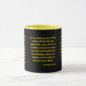 Galates 3:10 KJV Bible Verse Mug Deux Tons (Centre)