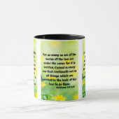 Galates 3:10 KJV Bible Verse Pic Mug Deux Tons (Centre)