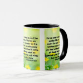 Galates 3:10 KJV Bible Verse Pic Mug Deux Tons (Devant droit)