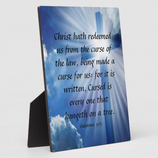 Galates 3:13 Plaque (Côté)