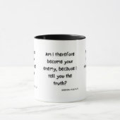 Galates 4:16 KJV Bible Écriture Mug à deux tons (Centre)