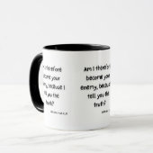 Galates 4:16 KJV Bible Écriture Mug à deux tons (Devant gauche)