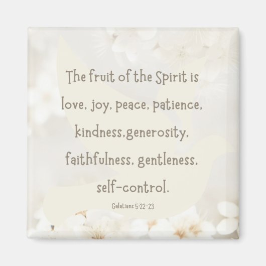 Galates 5:22-23 aimant 2 pouces (Devant)