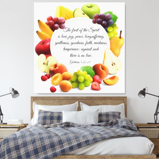 Galates 5:22-23 impression de toile (Insitu(Chambre))
