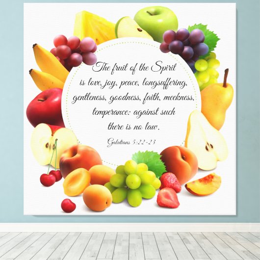 Galates 5:22-23 impression de toile (Insitu (Plancher de Bois))