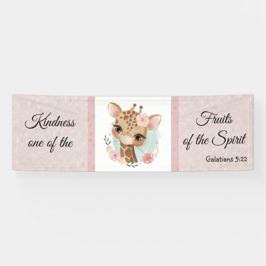 Galates 5:22 Banderole d'animal lunaire (Horizontal)