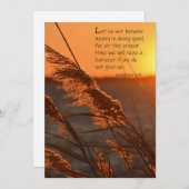 Galates Sunset 5 x 7 Carte de voeux (Devant / Derrière)