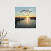 GALATIANEN 5 SUNSET FOTO POSTER (Keuken)