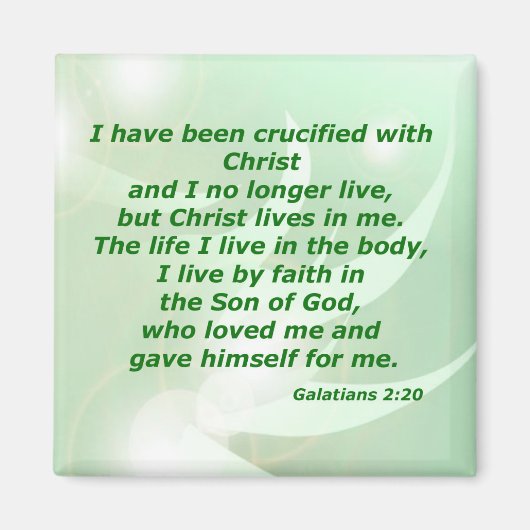 Galatians 2:20 magneet (Voorkant)