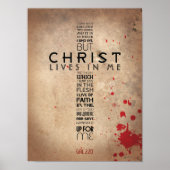 Galatians 2:20 poster (Voorkant)