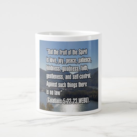 Galatians 5:22–23 WEBU Mug Extra Grote Beker (Voorkant)
