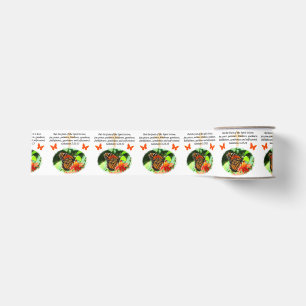 GALATIANS 5 BUTTERFLY FOTO-ONTWERP GROSGRAIN LINT