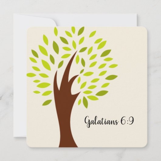 Galatians 6:9 Scriptkaart Notitiekaartje (Voorkant)