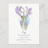 Galatians Fruit of the Spirit Joy Scripture Crocus Briefkaart (Voorkant)