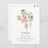 Galatians Fruit of the Spirit Patience Scripture  Briefkaart (Voorkant / Achterkant)