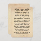 Galations 1:10 Écriture Note Parchemin de la carte (Devant / Derrière)