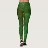 "Galaxia Verde" Abstracte Leggings (Achterkant)