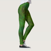 "Galaxia Verde" Leggings Abstraits (Droite)