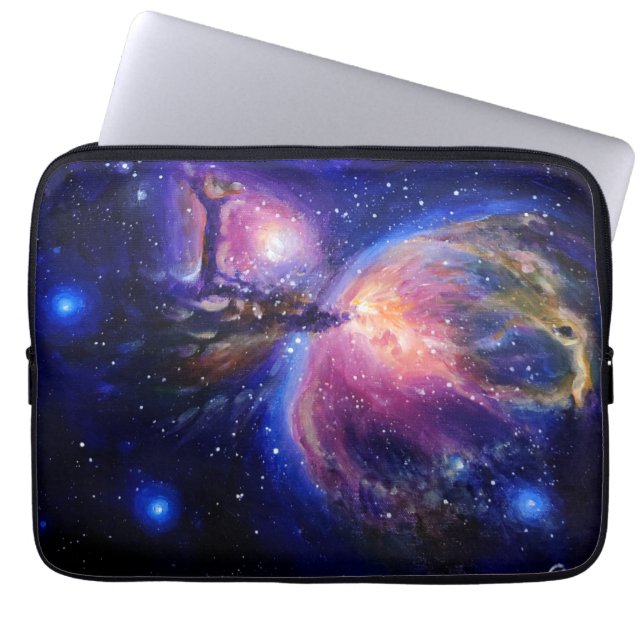 Galaxiale planeet en nebula laptop sleeve (Voorkant)