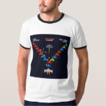 Galaxian Flagship T-Shirt<br><div class="desc">Level up your retro gaming style with the Galaxian Flagship T-Shirt 👾🚀 Inspired by the legendary arcade shooter Galaxian, this design highlights the iconic alien flagship leading its fleet through the stars. A perfect tribute to the golden age of arcade games, where quick reflexes and sharp aim were the keys...</div>