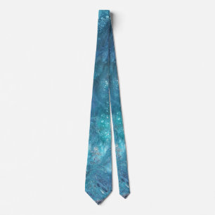 Galaxie 2 Cravate Bleu Espace Abstrait