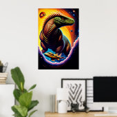 Galaxie Alien - Impression d'art en toile (Bureau à domicile)