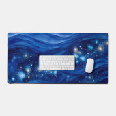 Galaxie aquarelle saphir de minuit (Clavier et souris)