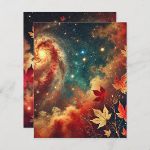 Galaxie Autumnal Nebula Douche Papier à rebut