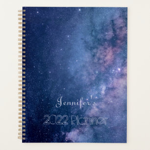 Galaxie bleue et violette