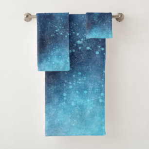 Galaxie Bleue Étincelle Abstraite