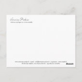 Galaxie Briefkaart (Achterkant)