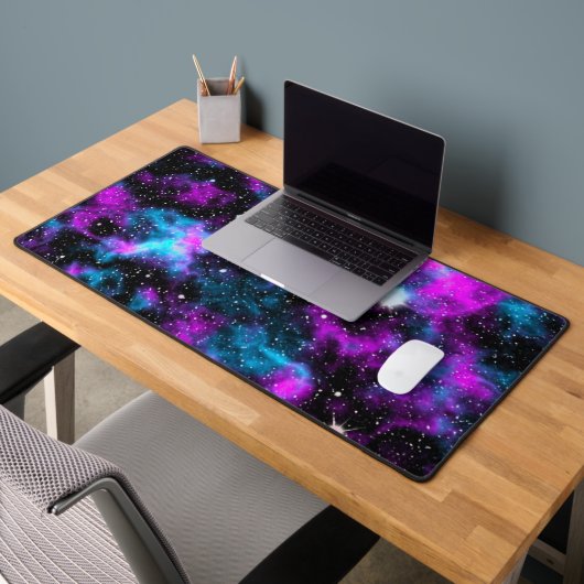 Galaxie céleste bleue et violette (Bureau 2)
