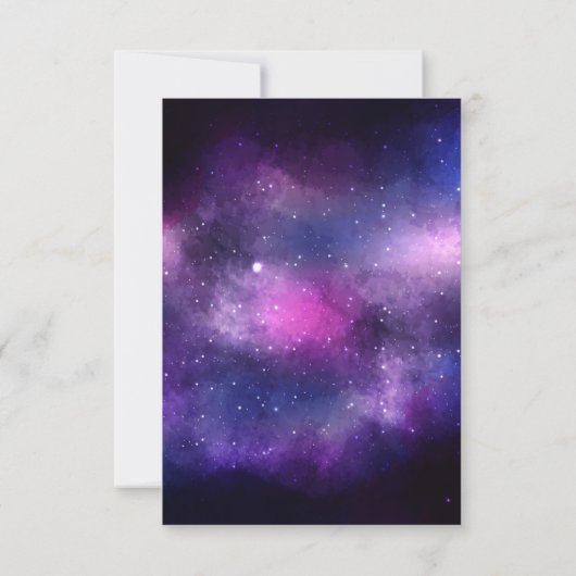 Galaxie céleste Étoiles Merci Mariage Photo (Dos)